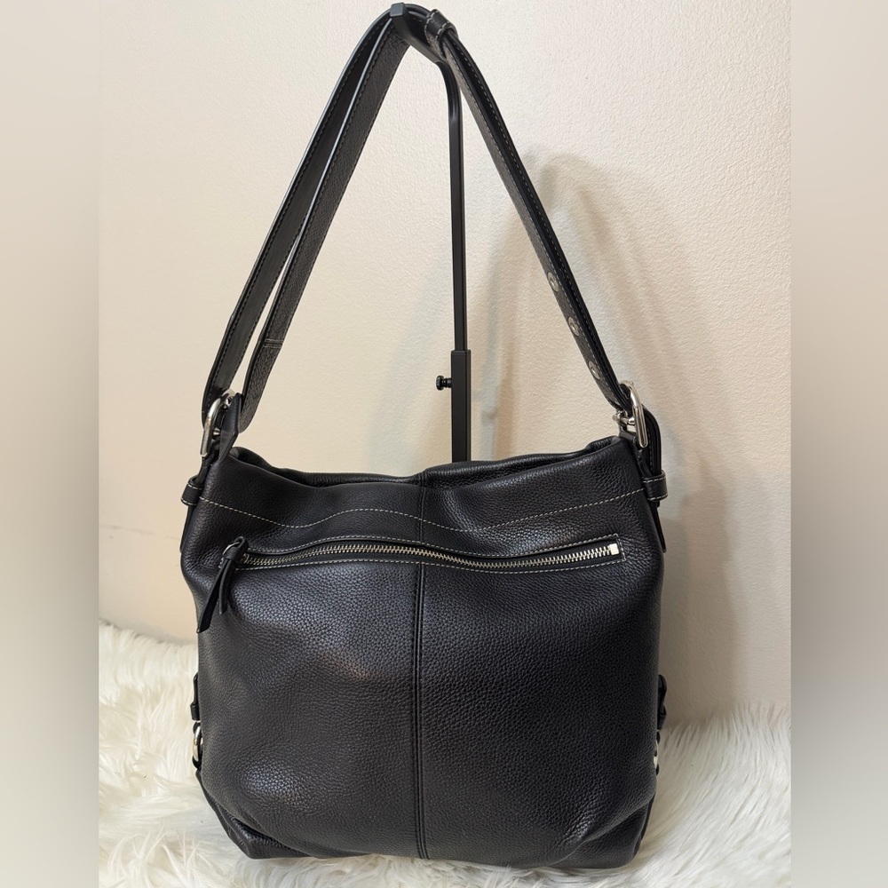 Coach Black Leather Shoulder Bag#F15064